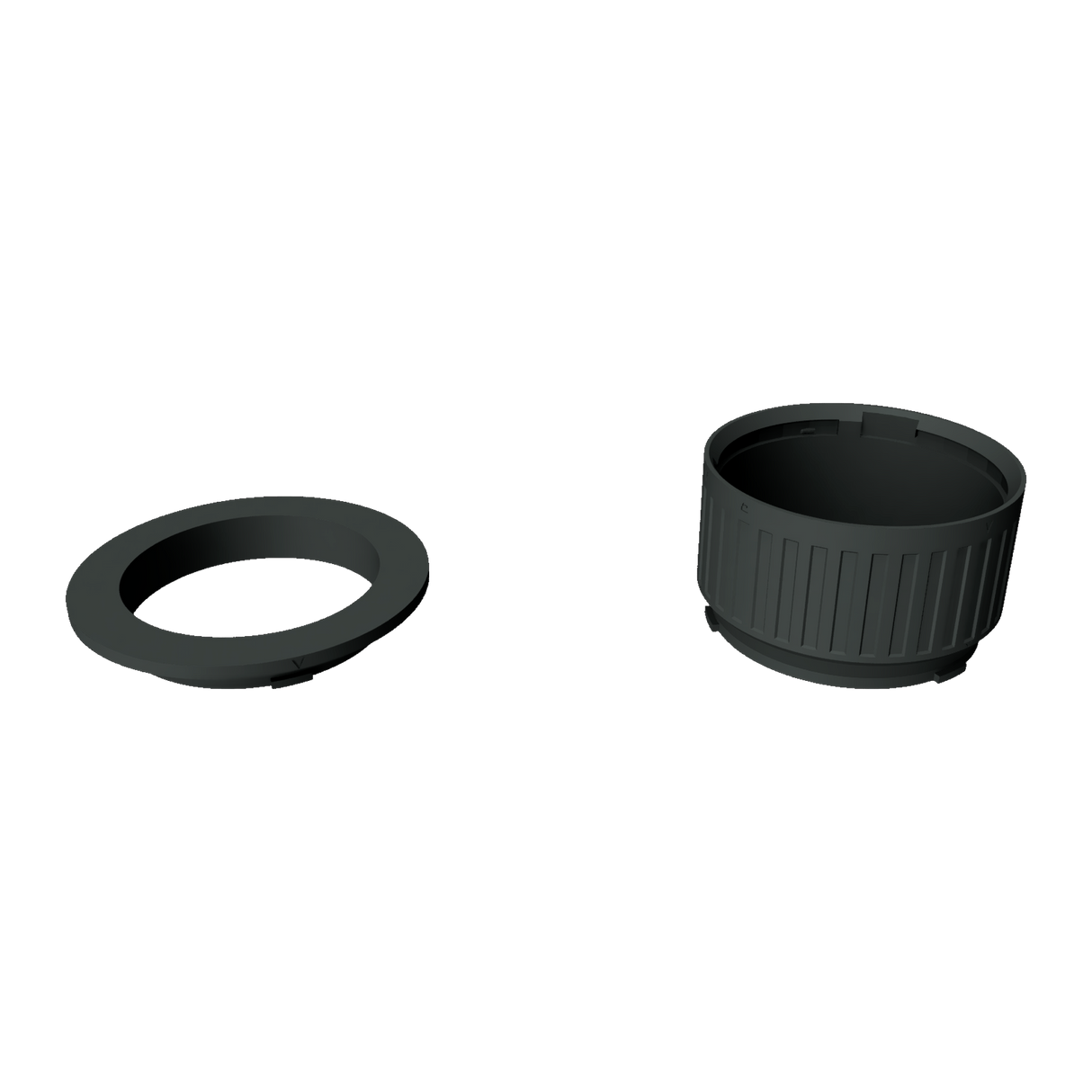 4 inch Modular Filter Cup Starter Kit containing one flat top section and one 2 inch cup