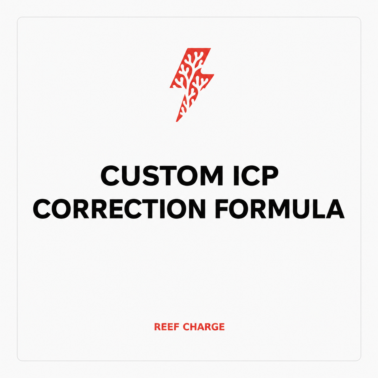 Custom ICP Correction Formula