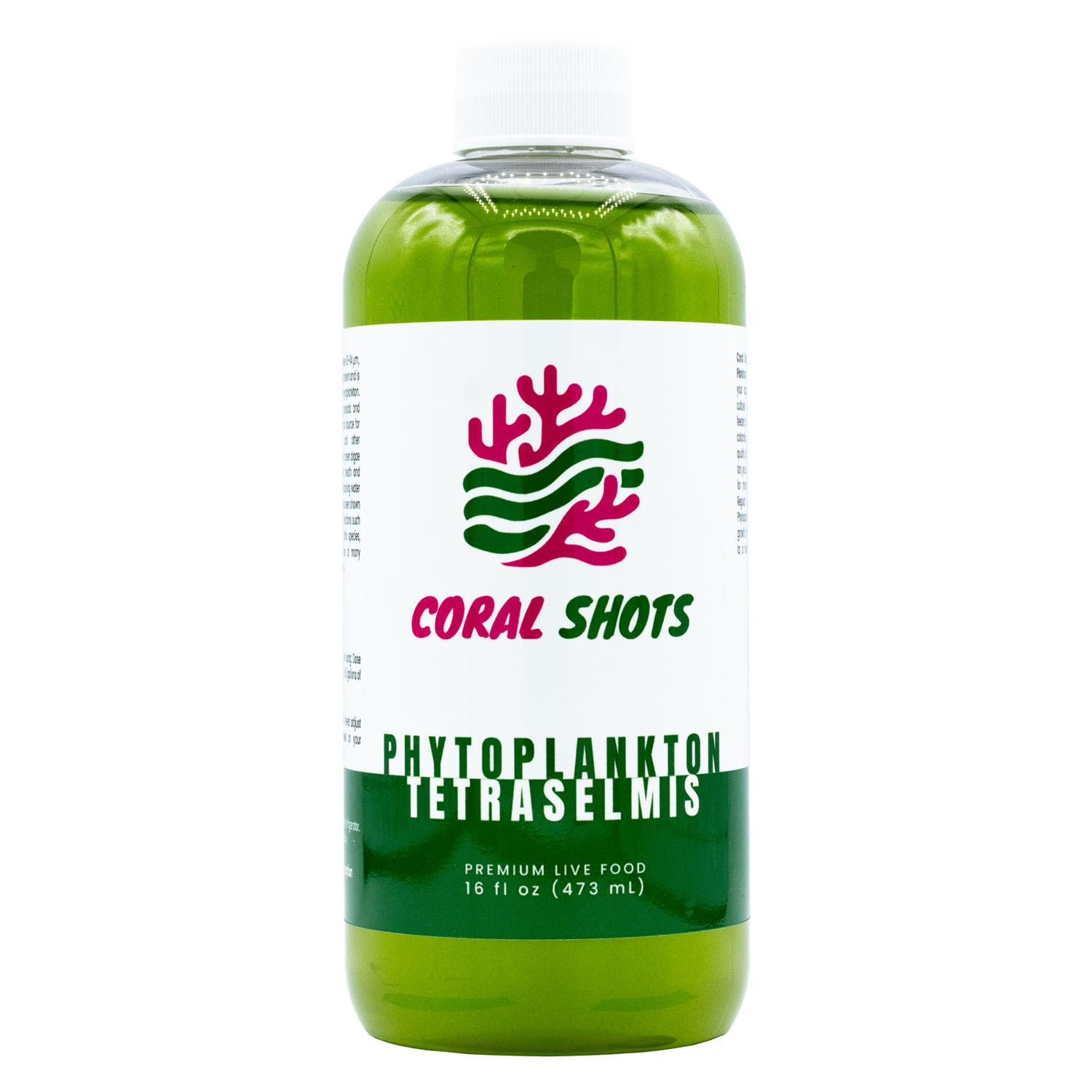 Tetraselmis Live Phytoplankton - Coral Shots