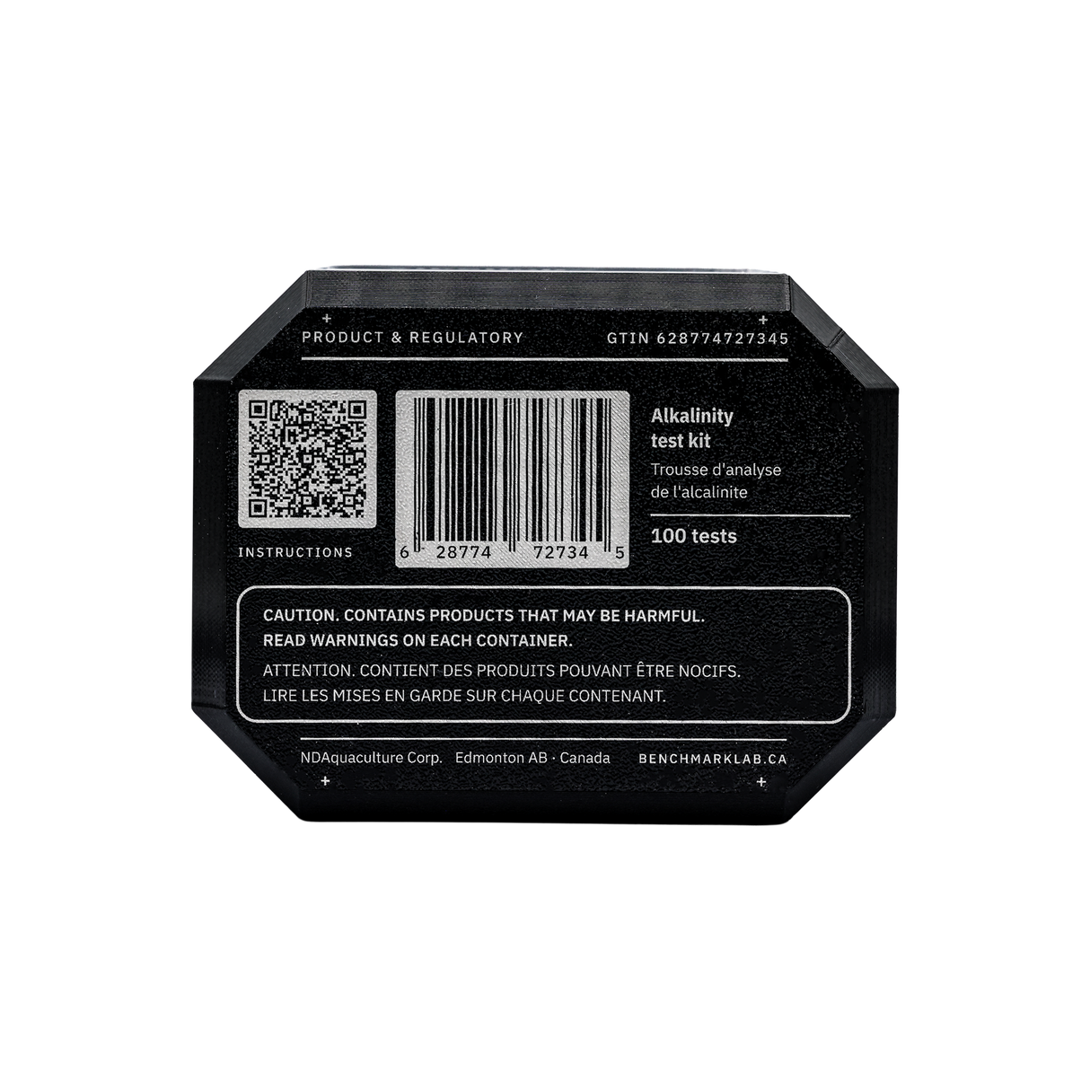 Product and regulatory information on the Benchmark Alkalinity Test Kit