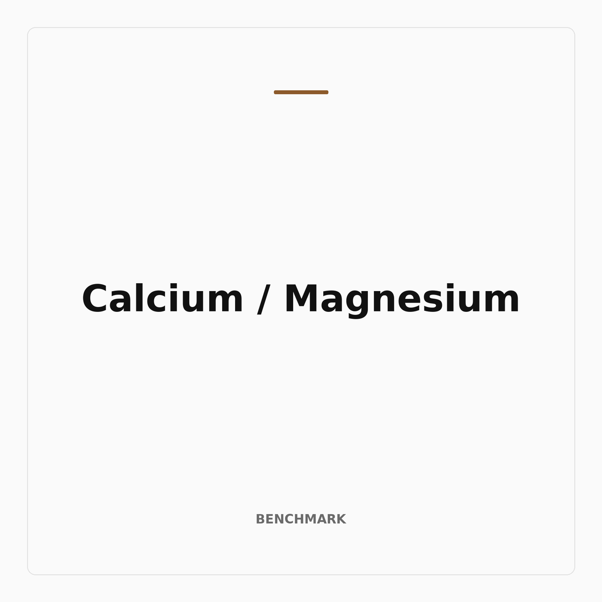 Calcium & Magnesium Test Kit