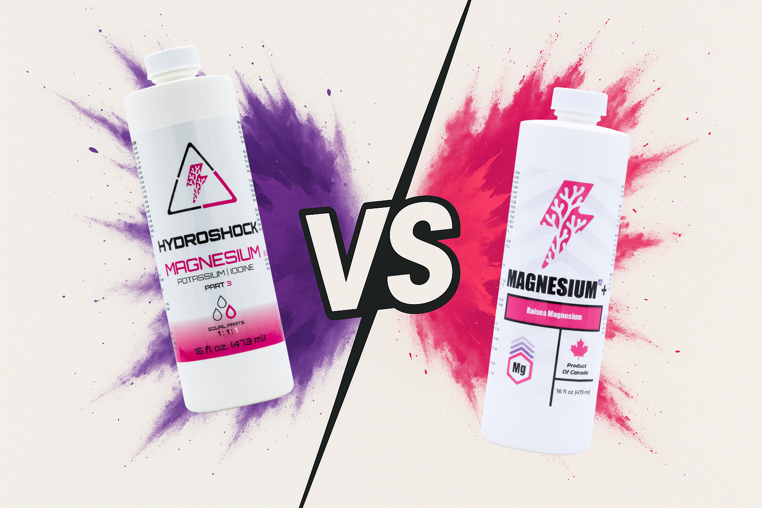 Hydroshock Magnesium vs. Magnesium¹²+: Understanding When and Why to Use Each