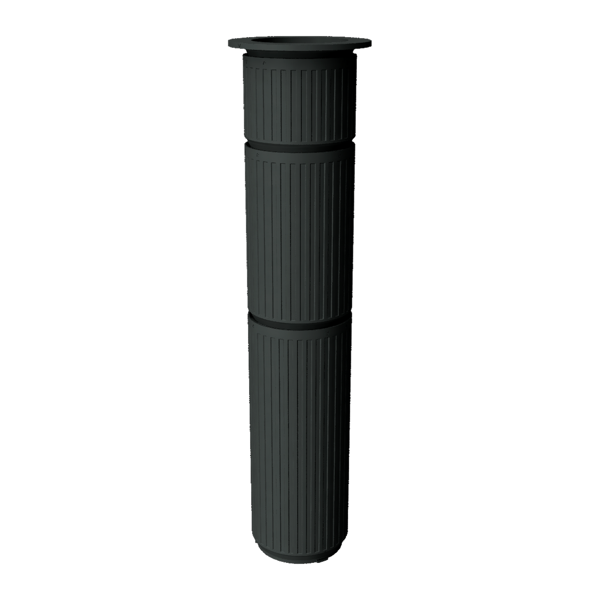 Assembled 2.75 inch Modular Filter Cup Complete Kit with all three cup depths attached