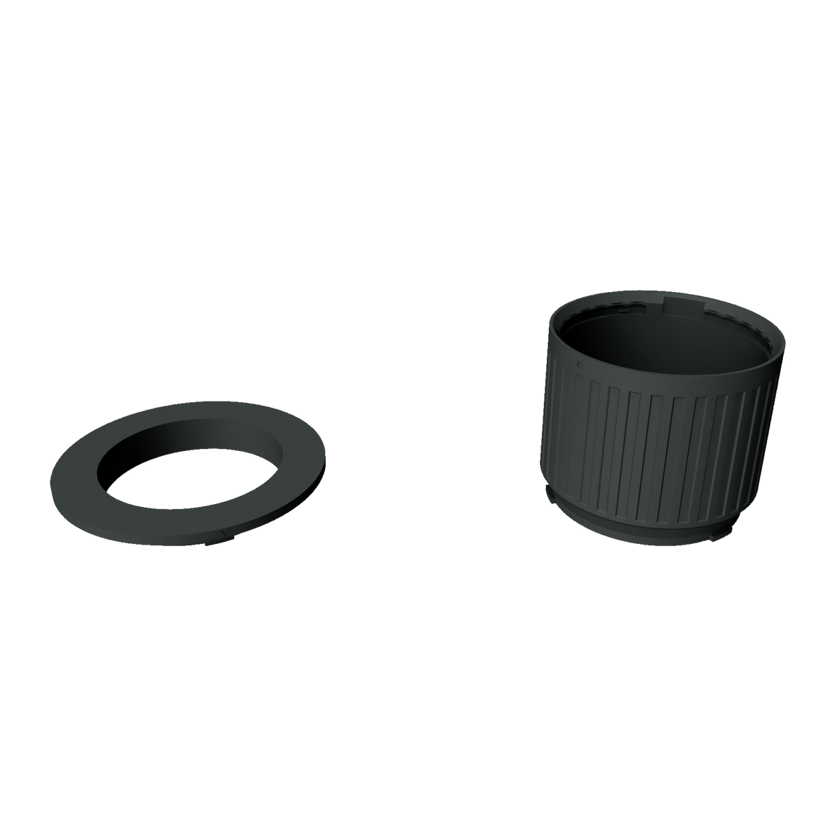 2.75 inch Modular Filter Cup Starter Kit containing one flat top section and one 2 inch cup