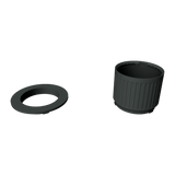 2.75 inch Modular Filter Cup Starter Kit containing one flat top section and one 2 inch cup