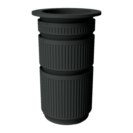 Assembled 7 inch Modular Filter Cup Complete Kit with all three cup depths attached