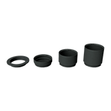 7 inch Modular Filter Cup Complete Kit containing the flat top and 2, 4, and 6 inch cups
