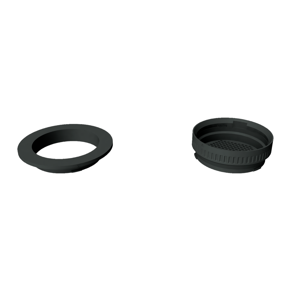 7 inch Modular Filter Cup Starter Kit containing one flat top section and one 2 inch cup