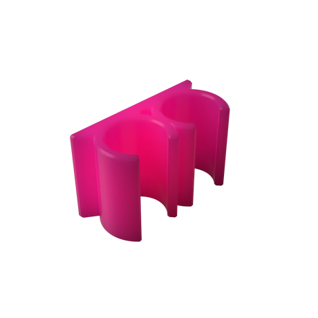 Dosing Line Holder | Wall Mount | 6mm OD