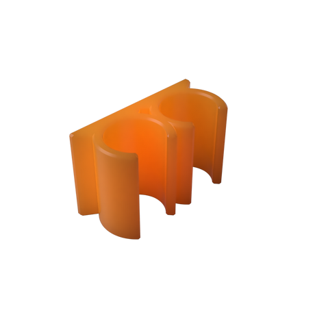 Dosing Line Holder | Wall Mount | 6mm OD