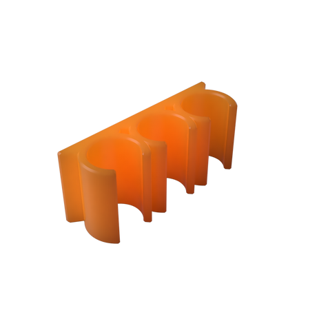 Dosing Line Holder | Wall Mount | 6mm OD