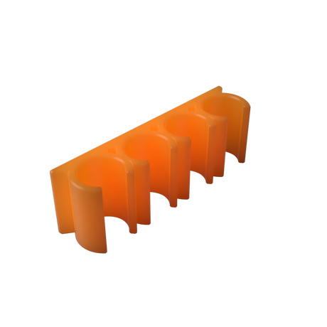 Dosing Line Holder | Wall Mount | 6mm OD