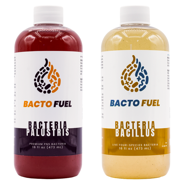 Ultimate Bacteria Pack — matching current Palustris and Bacillus Bacto Fuel bottles