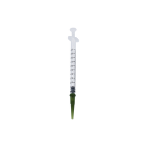 Benchmark 1 mL syringe with green tip