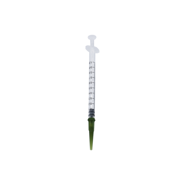 Benchmark 1 mL syringe with green tip