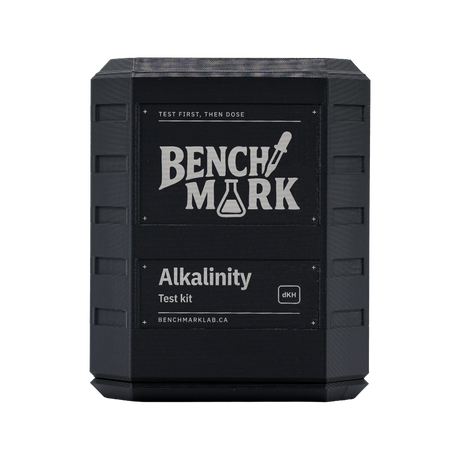 Front of the Benchmark Alkalinity Test Kit case