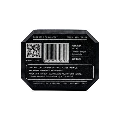 Product and regulatory information on the Benchmark Alkalinity Test Kit