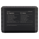 Calcium and magnesium test procedures on the back of the Benchmark kit case