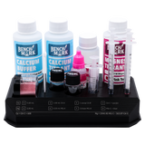 Benchmark Calcium and Magnesium Test Kit with reagents, syringes and testing stand