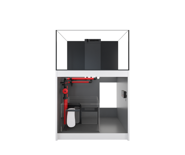 Red Sea REEFER 300 G3 manufacturer system view with cabinet open