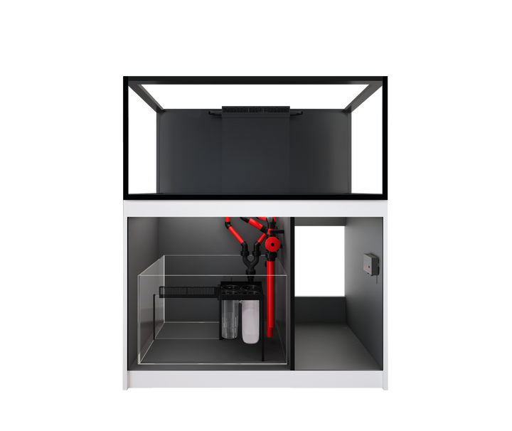 Red Sea REEFER 425 G3+ manufacturer system view with cabinet open