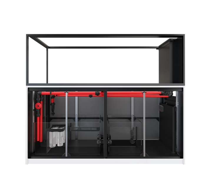 Red Sea REEFER Peninsula S-950 G3+ manufacturer system view with cabinet open