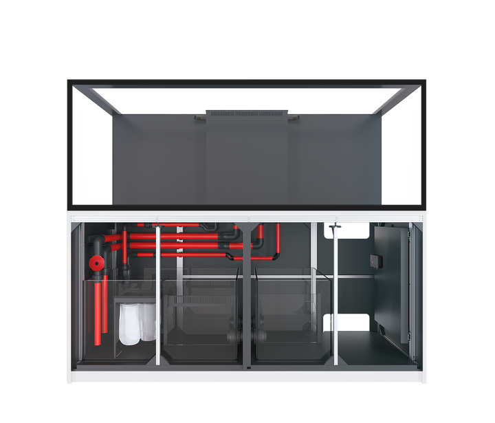 Red Sea REEFER S-850 G3+ manufacturer system view with cabinet open