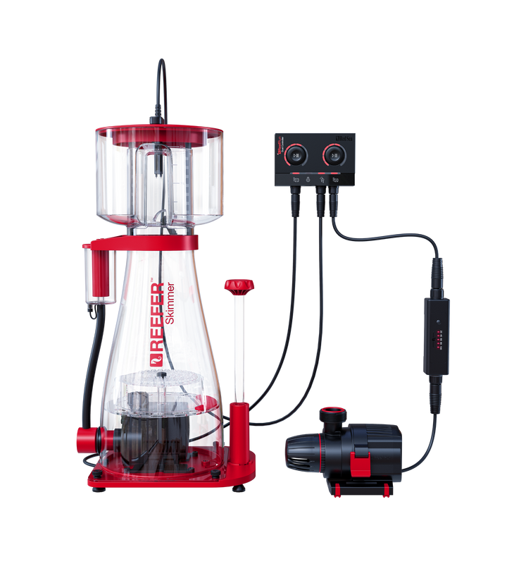 Red Sea ReefRun Dual Controller — System illustration. This listing is for the controller only; the return pump and skimmer are sold separately.