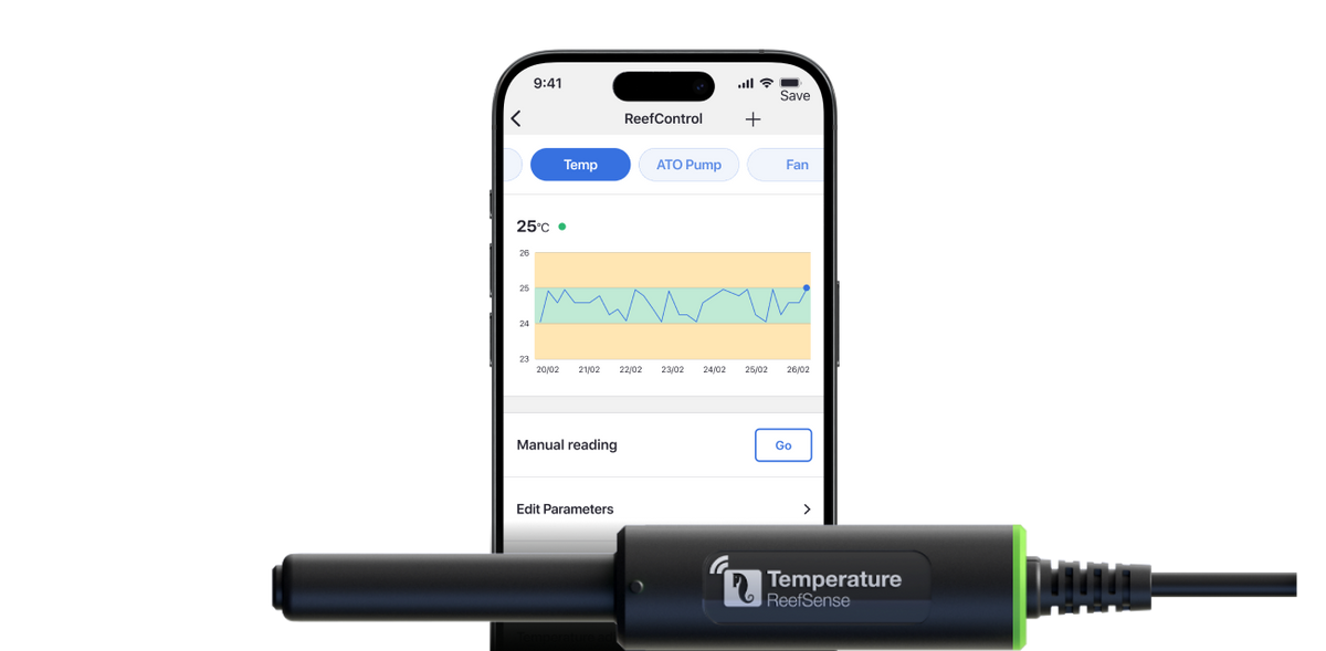 Red Sea ReefSense Temperature Probe — Manufacturer product illustration. See the included components and compatibility below.
