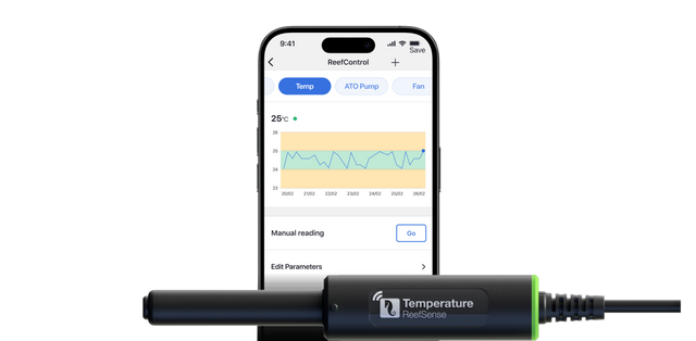 Red Sea ReefSense Temperature Probe — Manufacturer product illustration. See the included components and compatibility below.