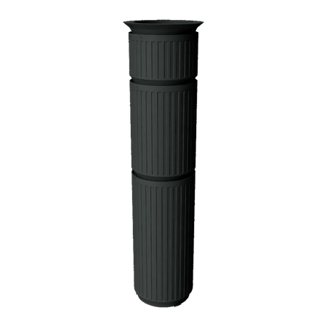 Stratiform Modular Filter Cup 2.75 inch family transparent complete stack with top, 2 inch, 4 inch, and 6 inch sections