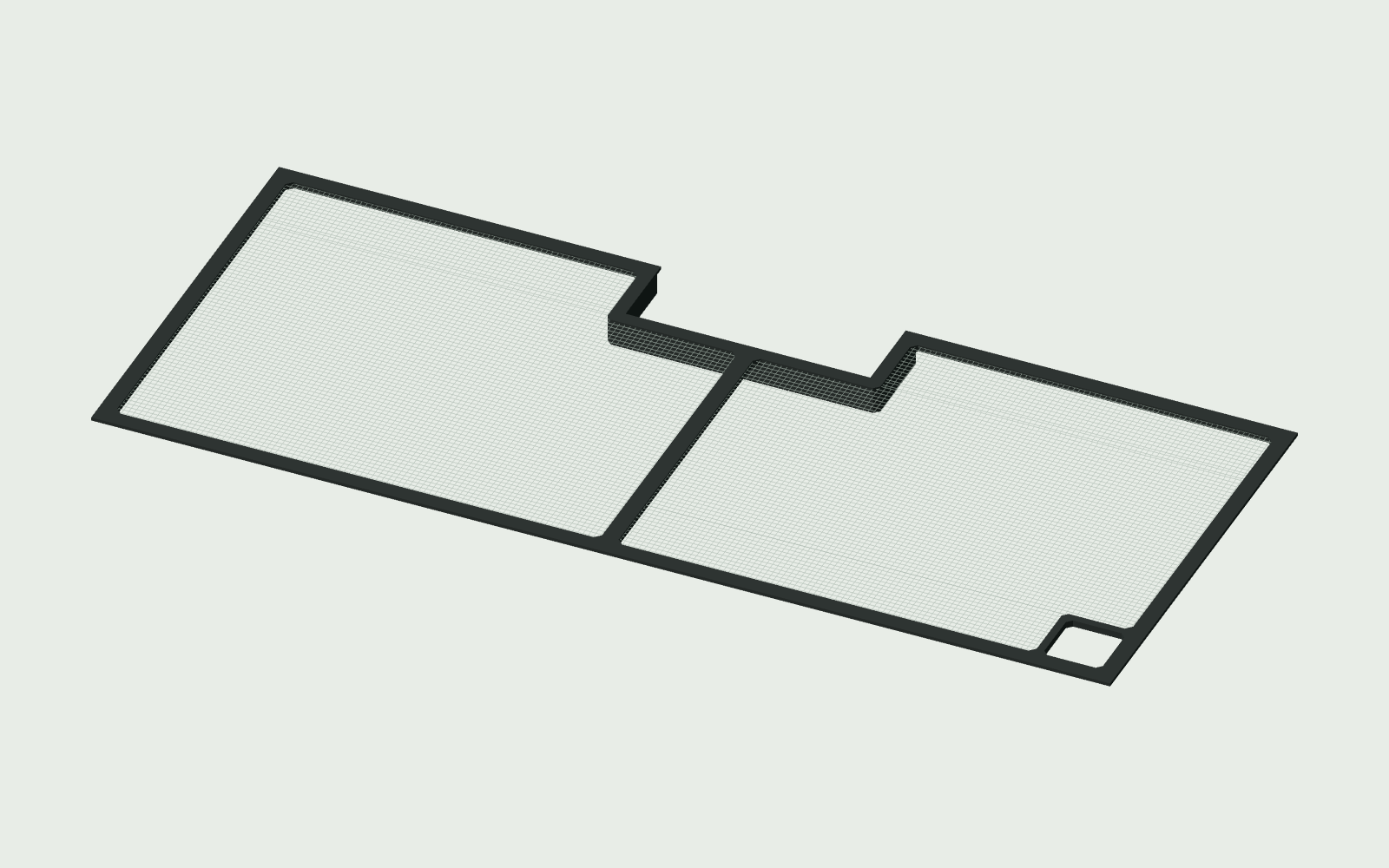 Custom Keepr aquarium lid shown in the 3D builder